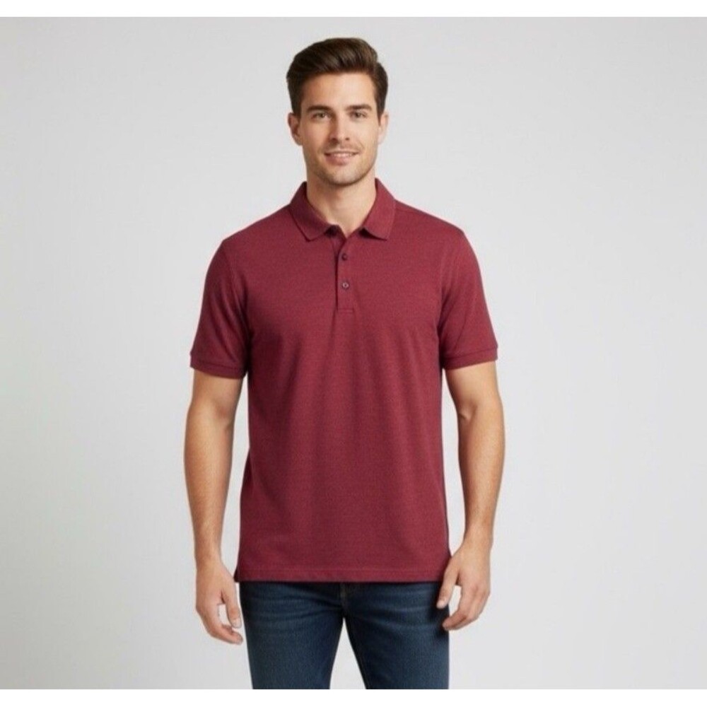 Lululemon Evolution Polo Shirt Cranberry Red 2XL Golf Travel Performance Casual